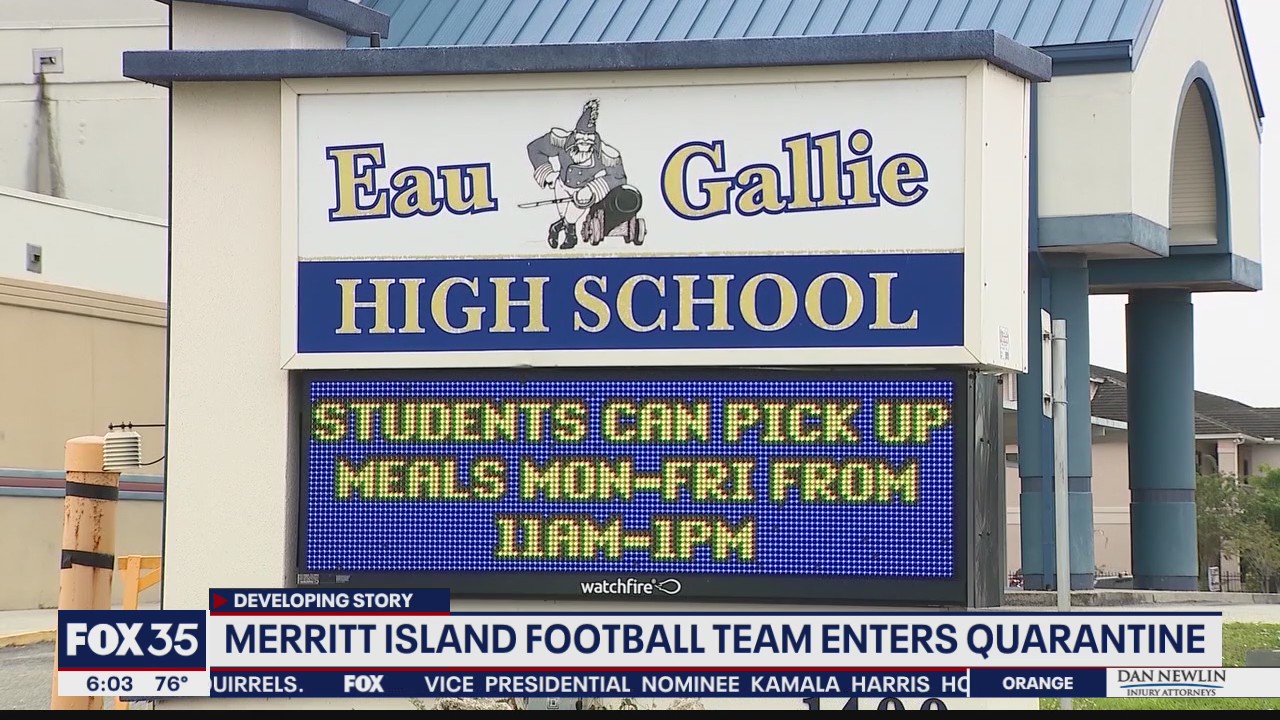 Merritt Island H.S. football team under quarantine due to COVID-19 case