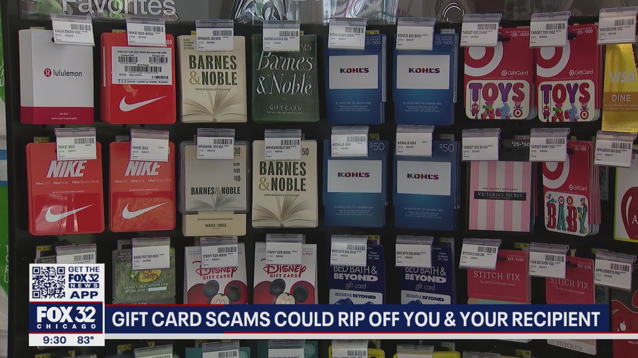 Watch out for gift card scams that leave you and your recipient empty handed