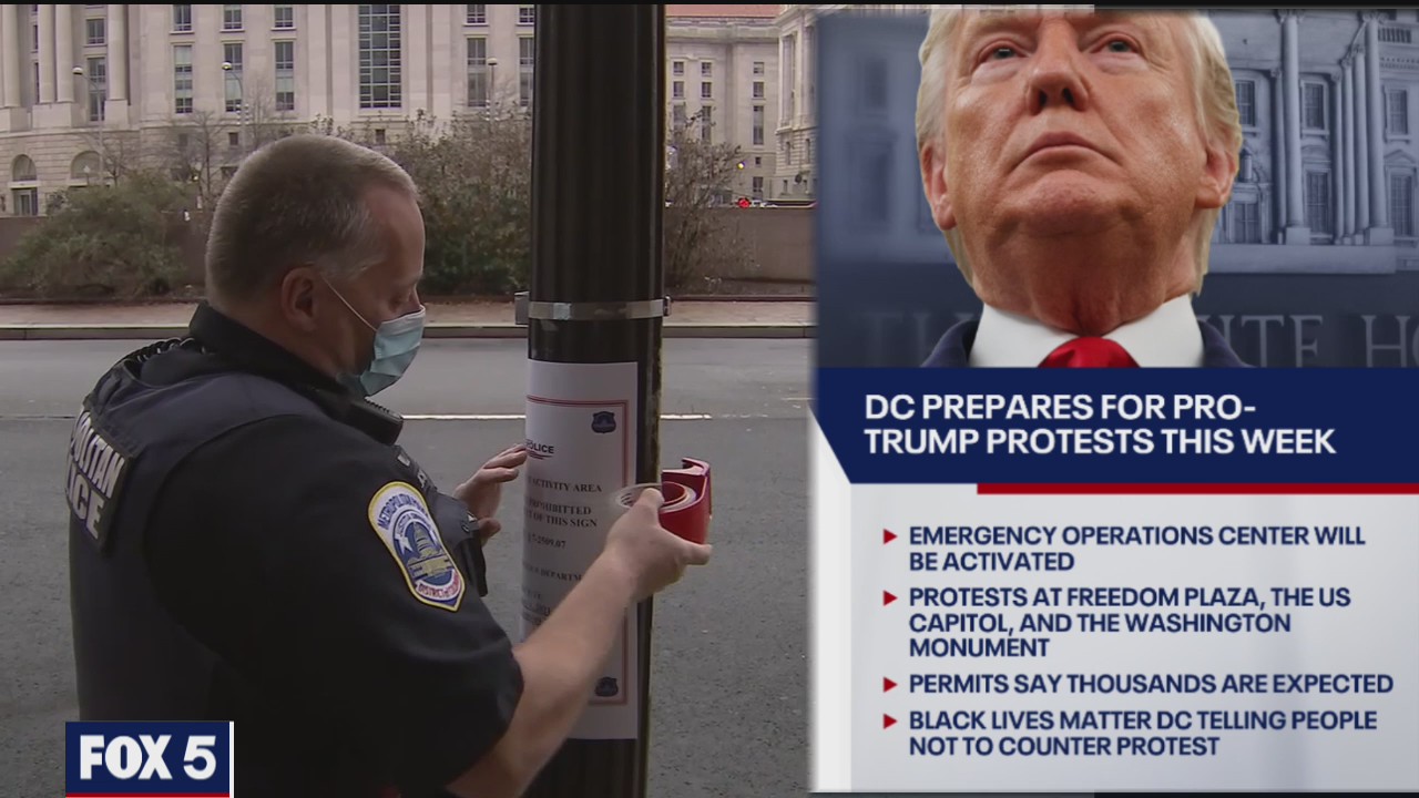 Here is how DC is planning to manage pro-Trump protests this week