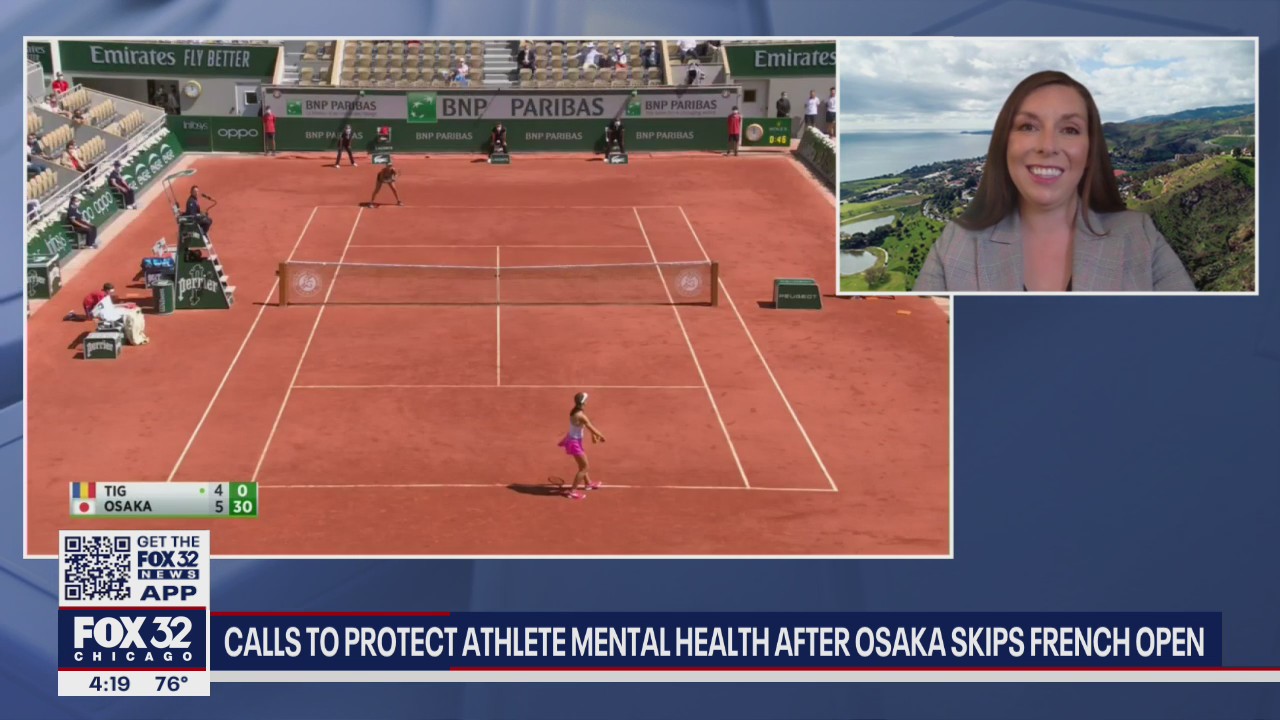 Tennis star sparks conversation about mental health & athletes