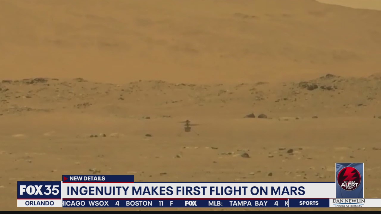 Ingenuity makes first flight on Mars