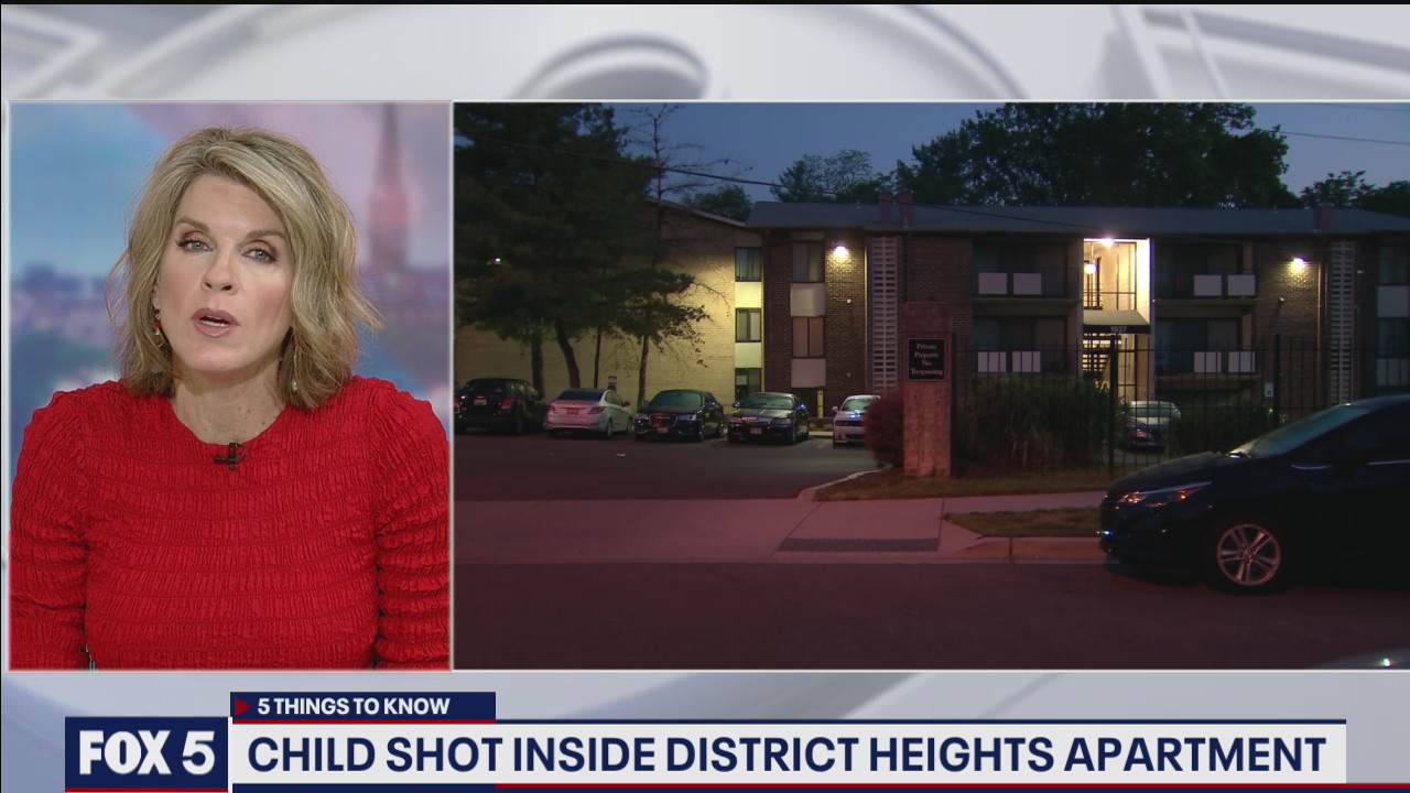 Child inside apartment shot by stray bullet in Prince George’s County