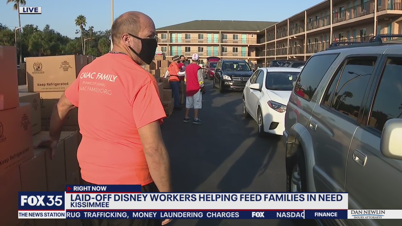 Laid off Disney workers helping feed families in need