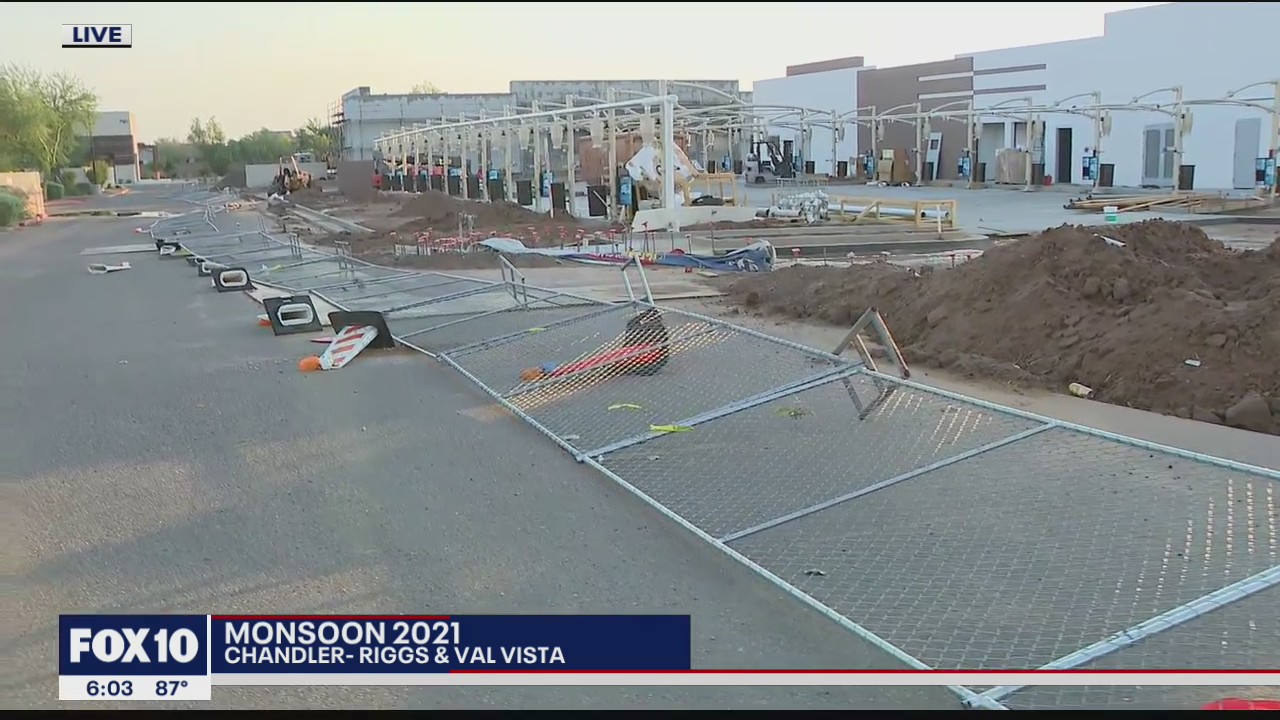 Monsoon storms sweep the Valley for the second night in a row