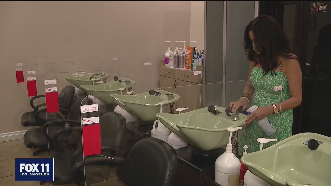 local nail, hair salons can operate outside