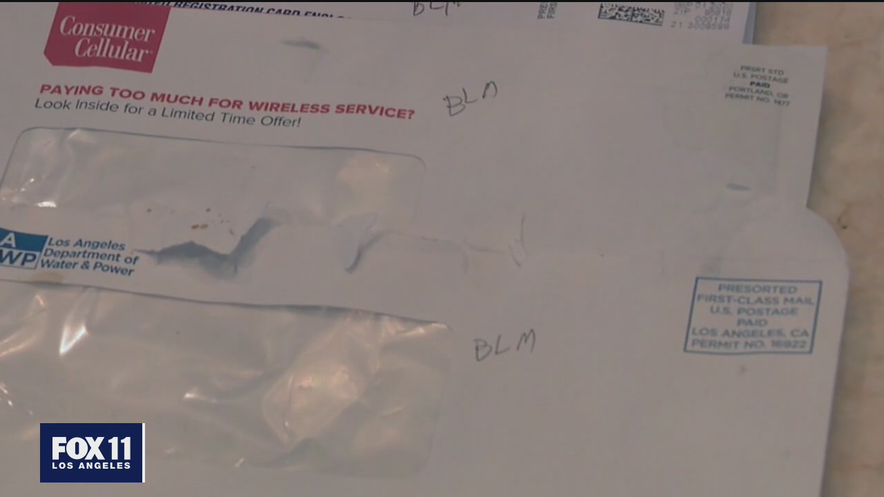 Trump supporter's mail defaced
