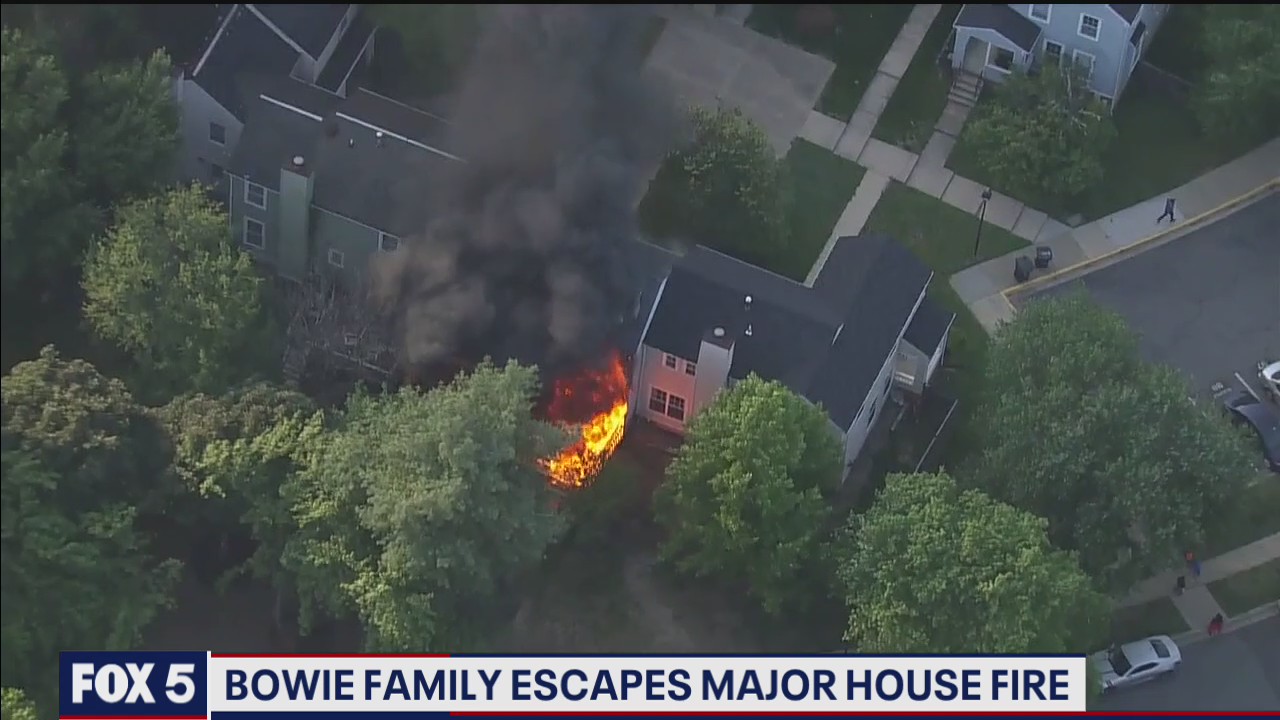 Bowie family escapes major house fire