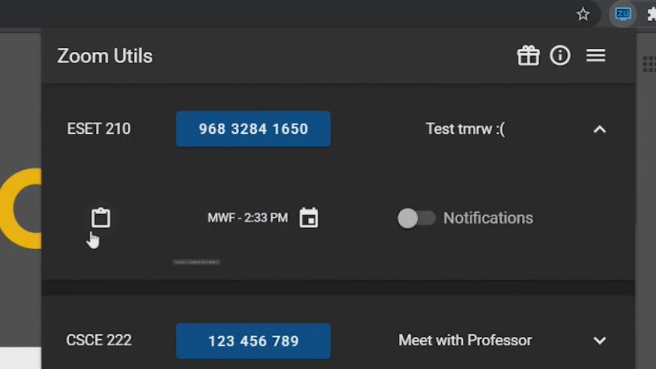 Central Texas brothers make browser extension to help students organize, keep track of Zoom meetings