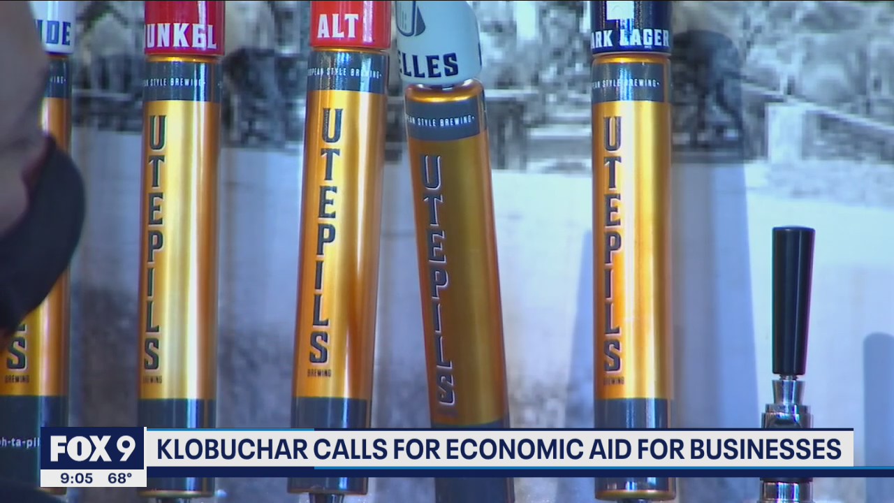 Sen. Amy Klobuchar joins small business owners in calling for more relief