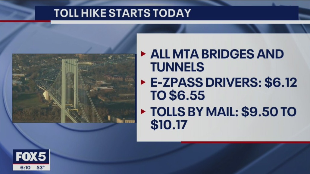 Toll hike begins