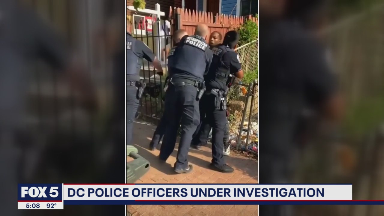 DC police under investigation after cop struck victim while he was held back