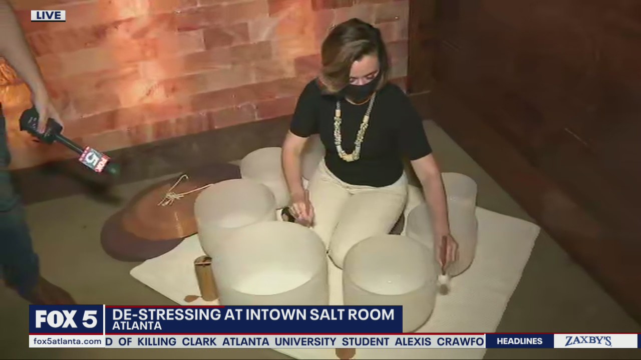 De-stressing at Intown Salt Room