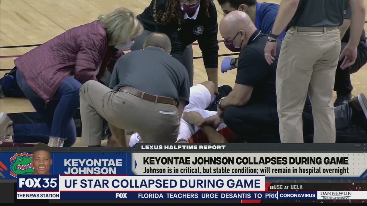UF basketball star collapsed during game
