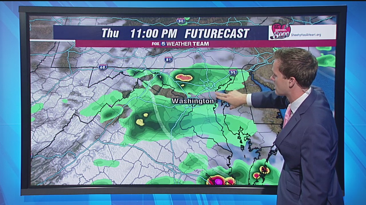 Heat, humidity back Thursday; chance for scattered afternoon thunderstorms