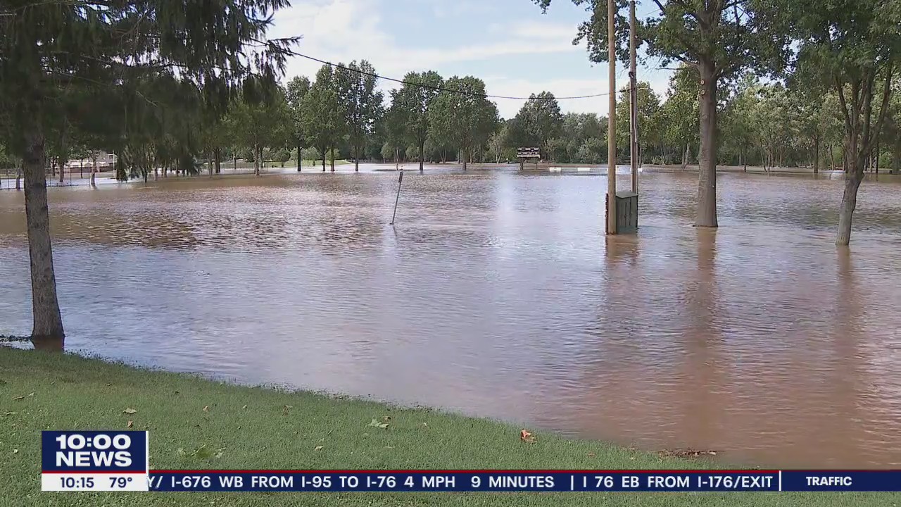 Rough day and night for folks in Pottstown as rising water overtakes roadways and parks