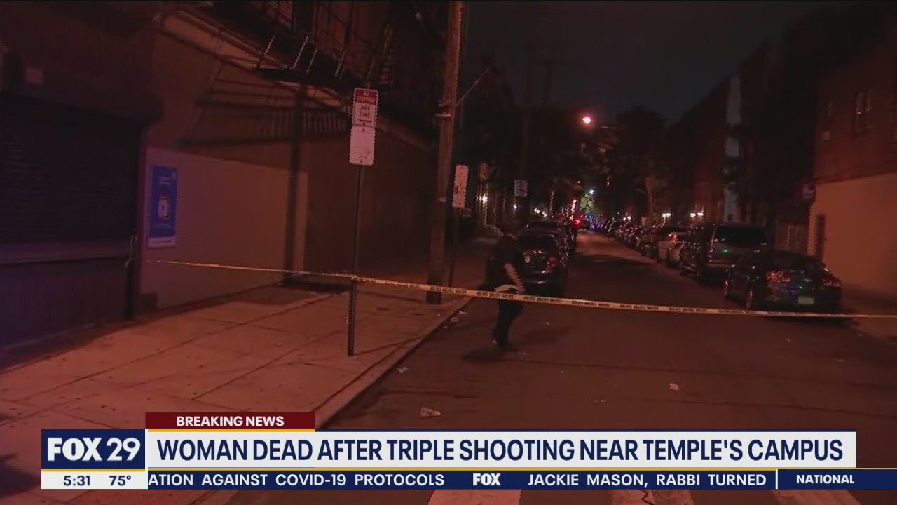 Woman dead after triple shooting near Temple's campus