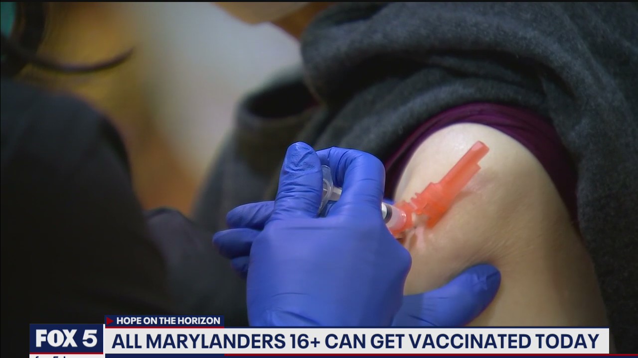 Marylanders 16 and older now eligible for COVID-19 vaccine