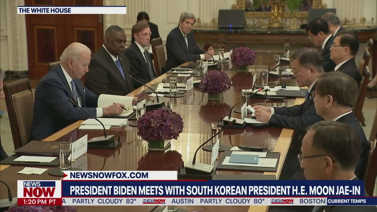 South Korea's Moon Jae-in meets with President Joe Biden