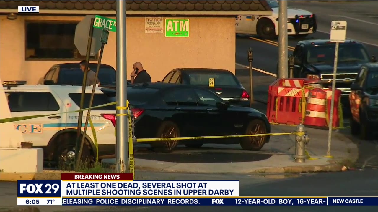 At least 1 dead, 2 wounded in shooting outside bar in Upper Darby Township