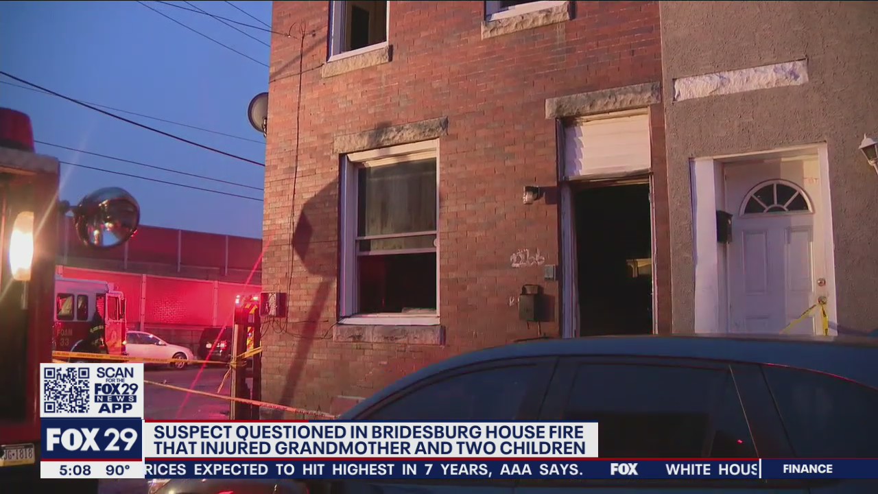 Officials: Woman critical, 2 children hurt after fire torches Bridesburg rowhome
