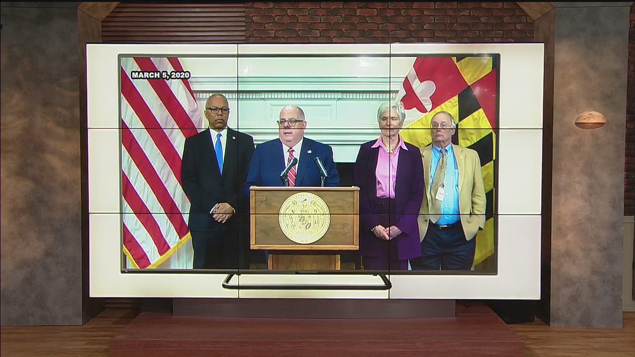 Governor Larry Hogan marks 1 year since Maryland’s first coronavirus cases