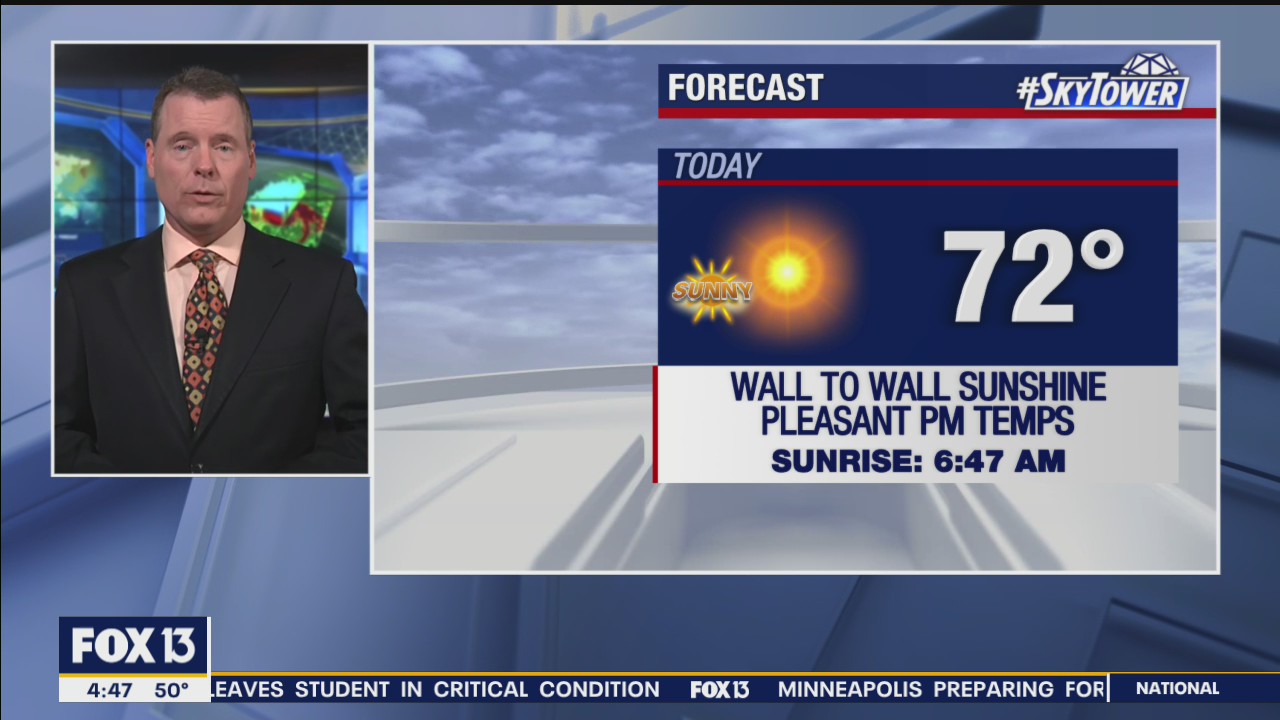 Monday morning forecast