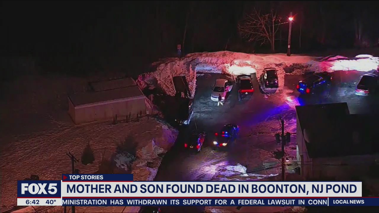 Mother and son dead in NJ pond
