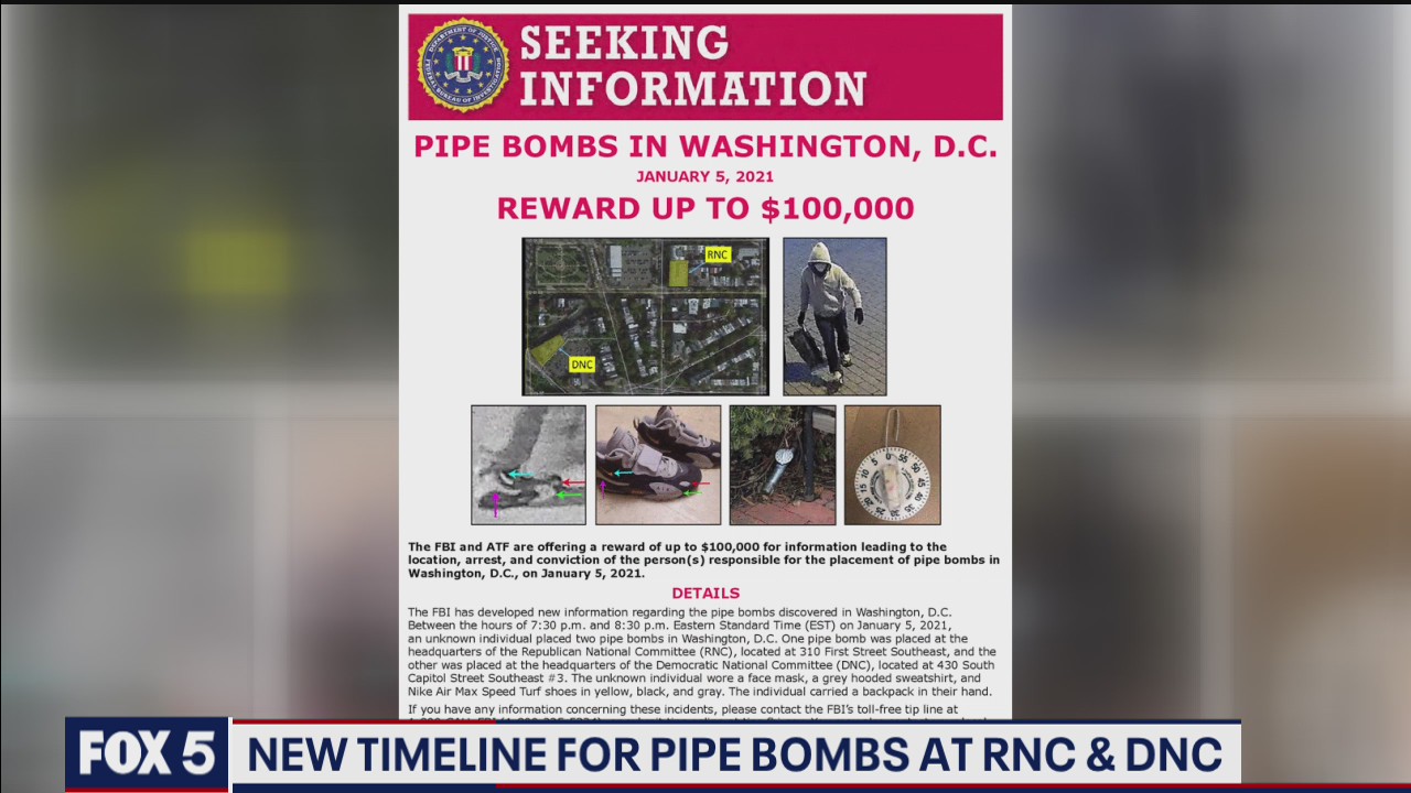 New pipe bomb suspect photos released by FBI
