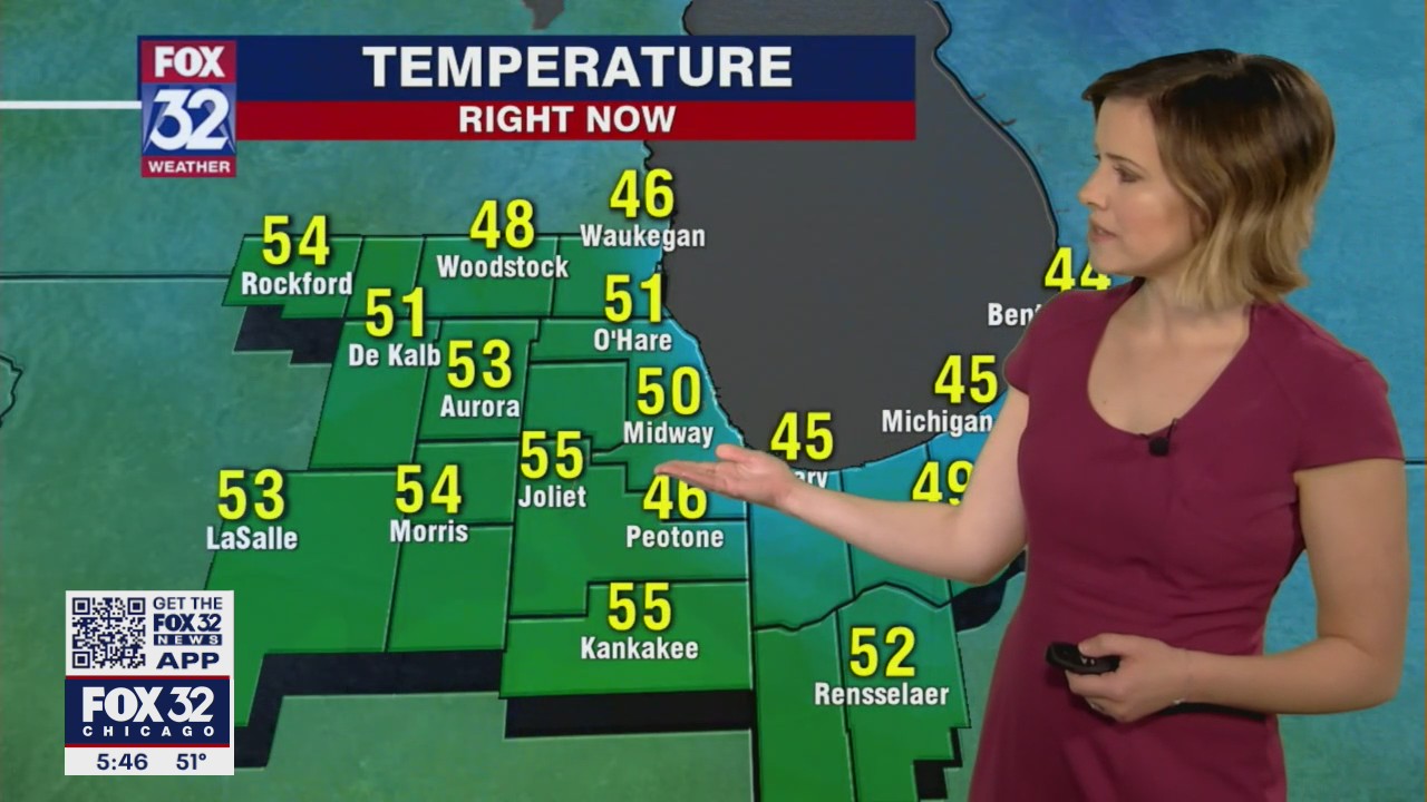 6 p.m. forecast for Chicagoland on April 15