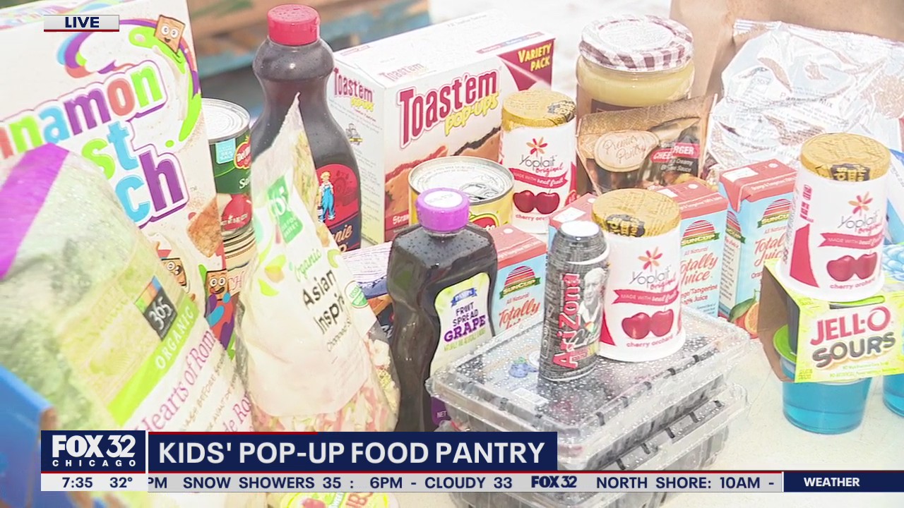 Kids' pop-up food pantry in Aurora