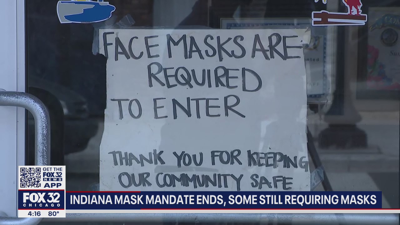 Indiana mask mandate ends, but some businesses still requiring people to mask up