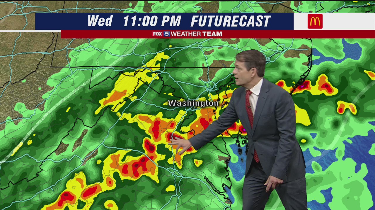 FOX 5 Weather afternoon forecast for Wednesday, November 11