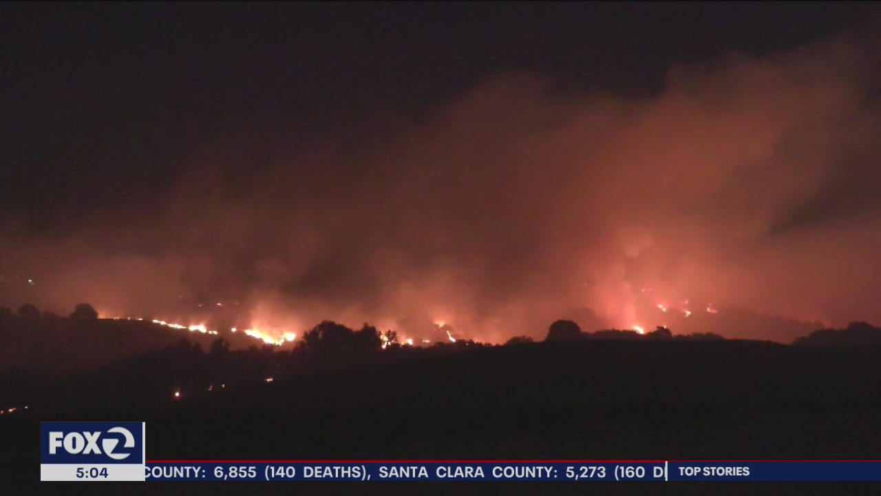 Crews Fire near Gilroy at 15% contained