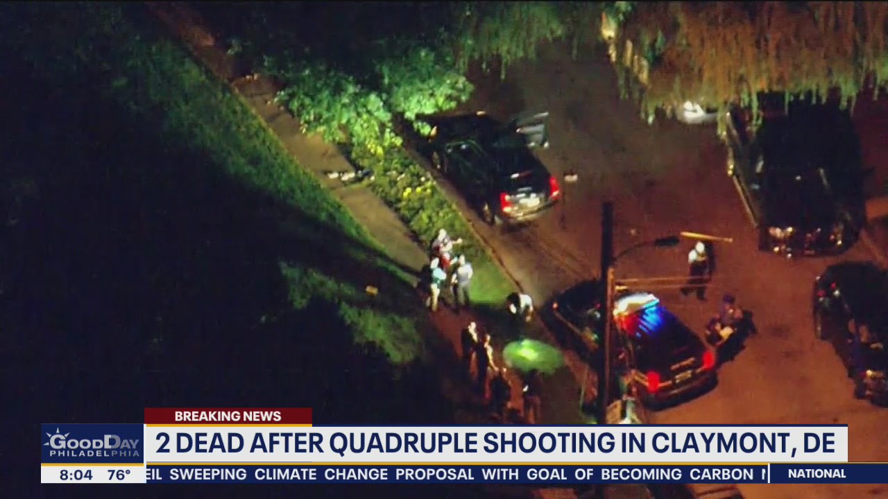 Shooting leaves 2 dead, 2 injured in Claymont, Delaware