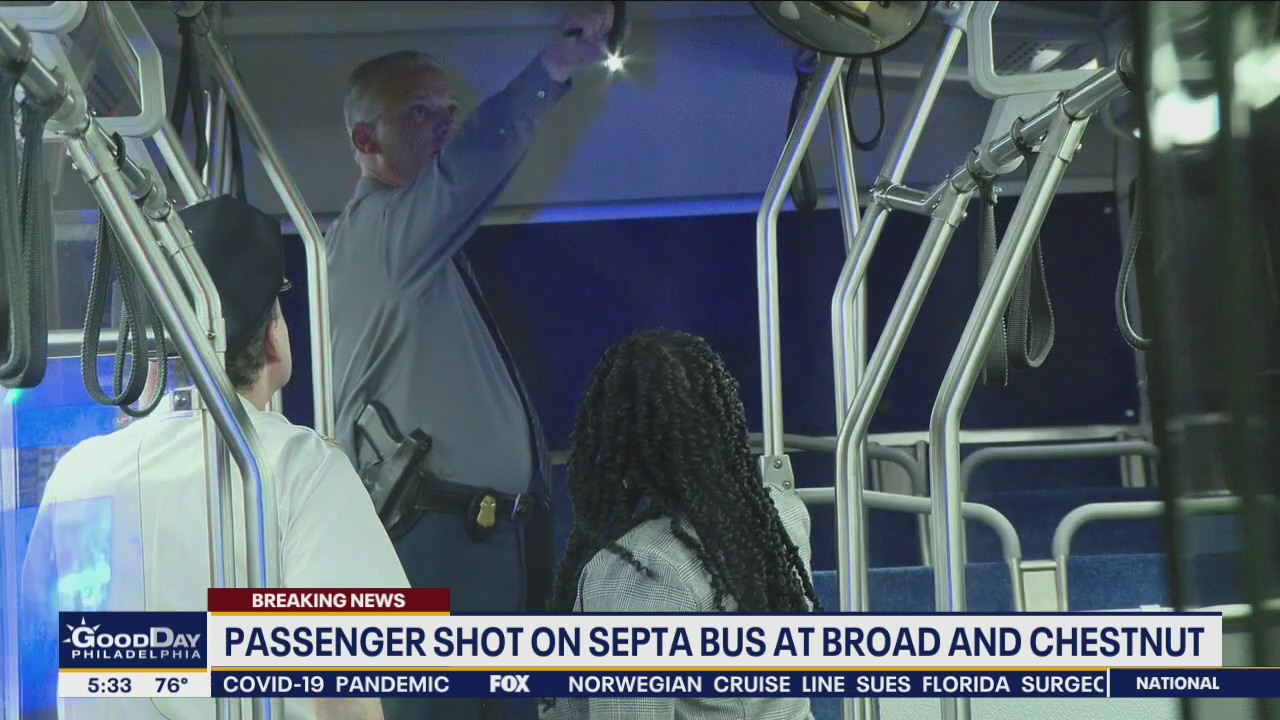 Man in extremely critical condition after shooting onboard SEPTA bus