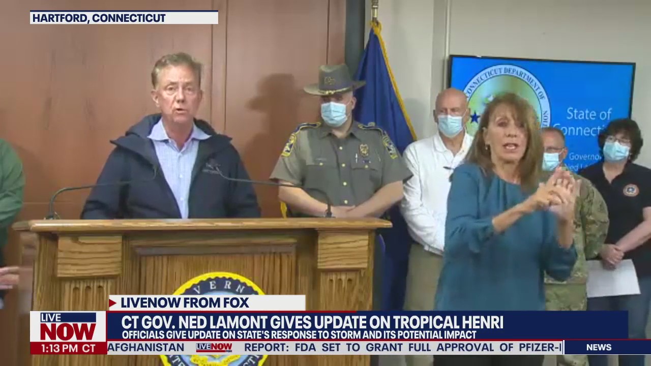 Tropical Storm Henri: Connecticut Gov. Lamont gives update on storm