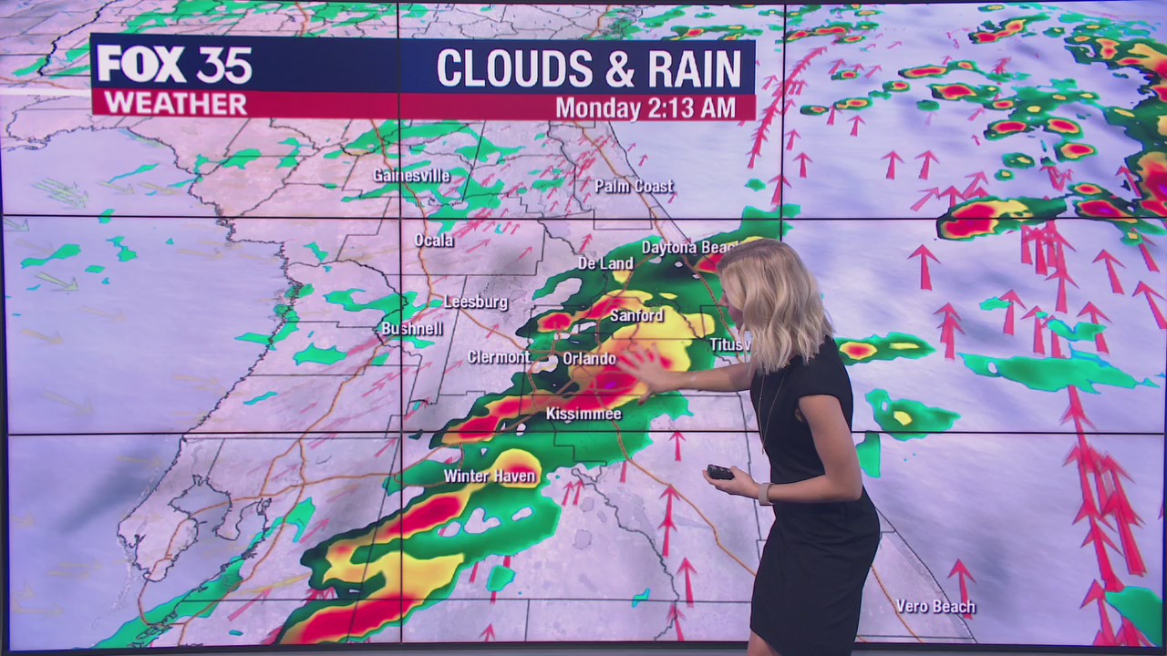 Rain to impact Central Florida ahead of back-to-back cold fronts