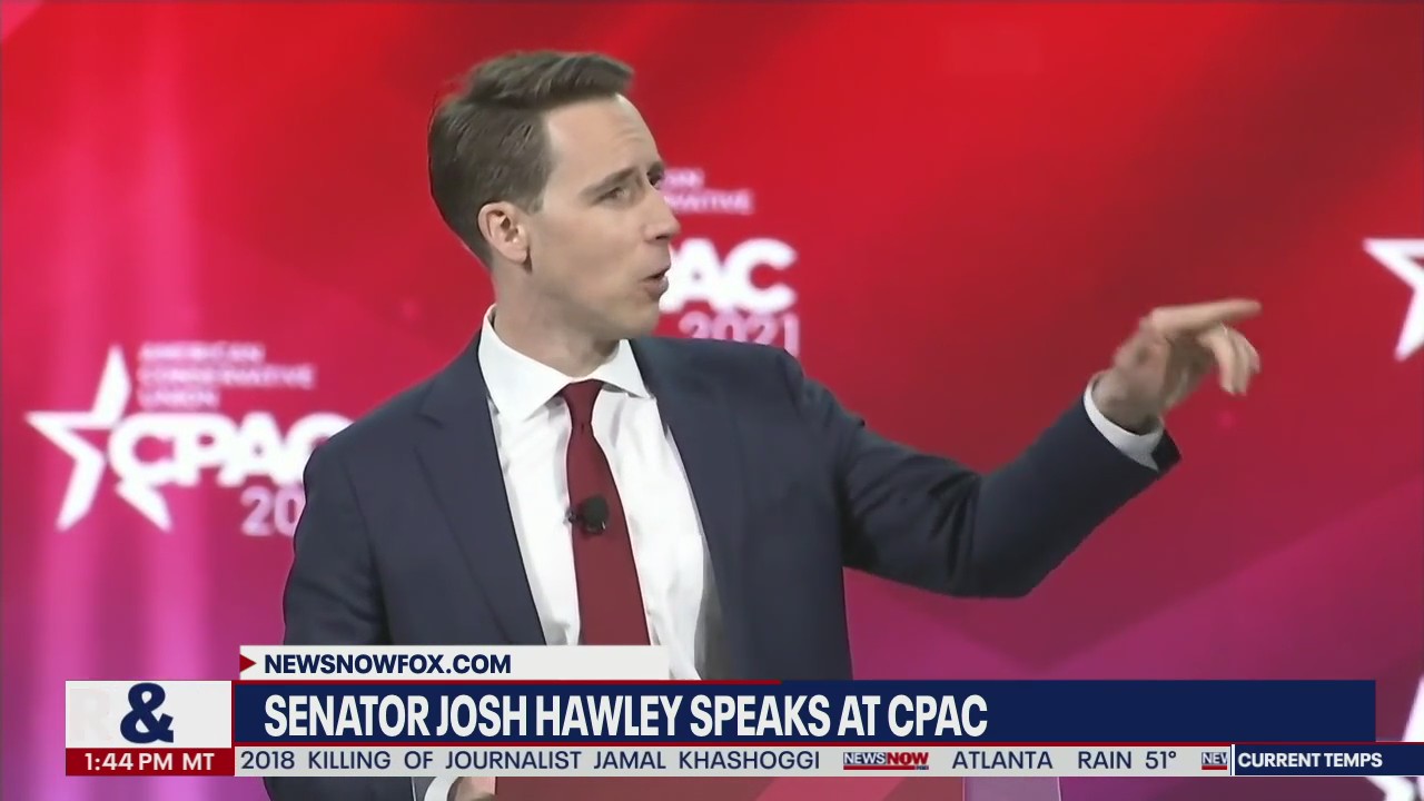 Sen. Josh Hawley speaks at 2021 CPAC