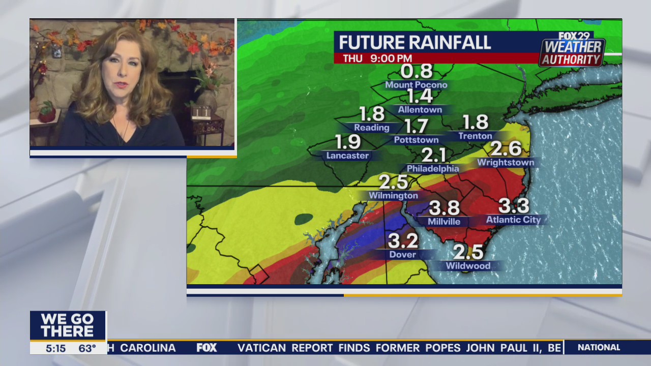 Weather Authority: Soaking showers expected on Wednesday