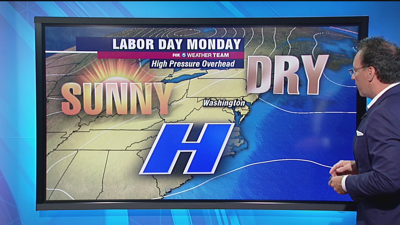 Warm, sunny and dry Labor Day across the DC region