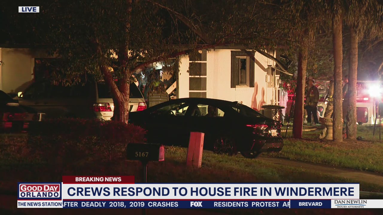 Crews respond to house fire in Windermere
