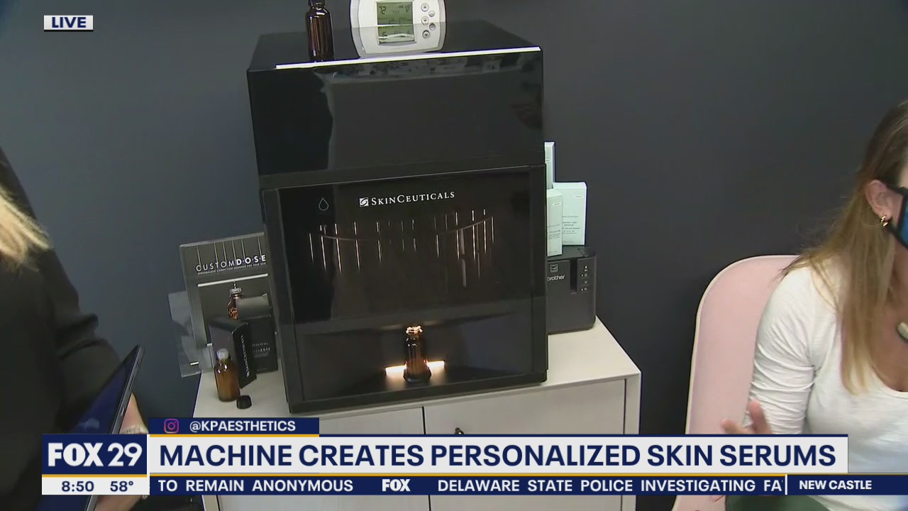 KP Aesthetics has a machine that creates personalized skin serums