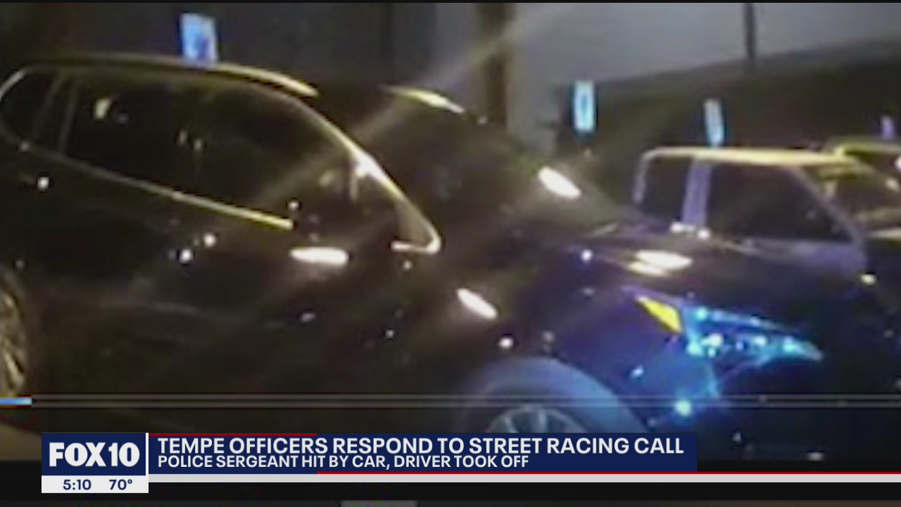 PD: Tempe Police officer hit by SUV during car meet