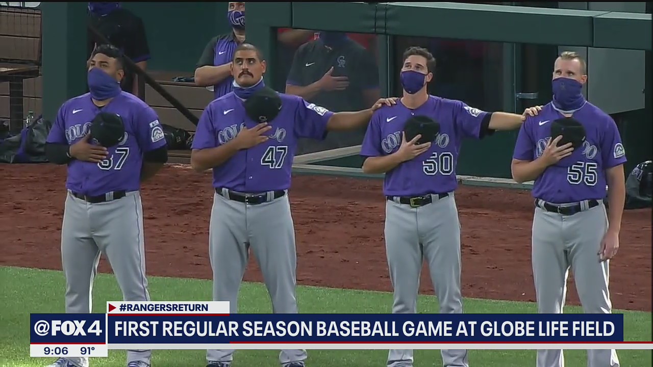 First regular season baseball game kicks off at Globe Life Field