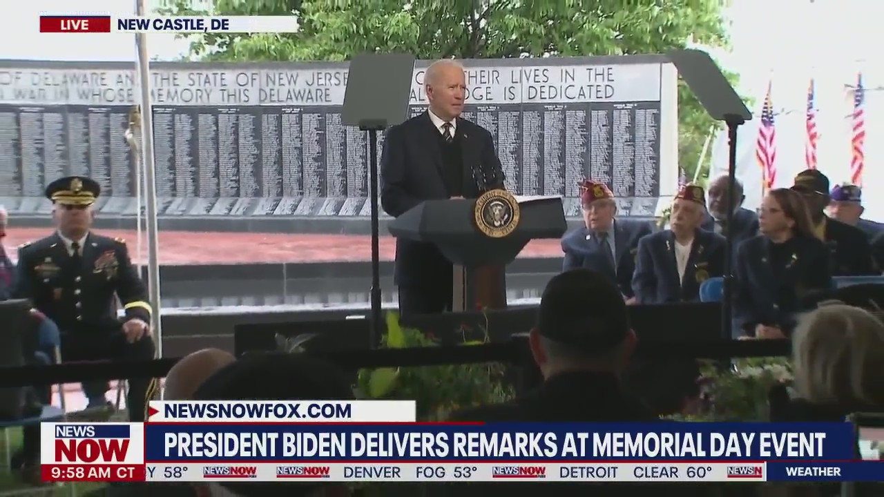 President Biden speaks at Memorial Day event | NewsNOW from FOX