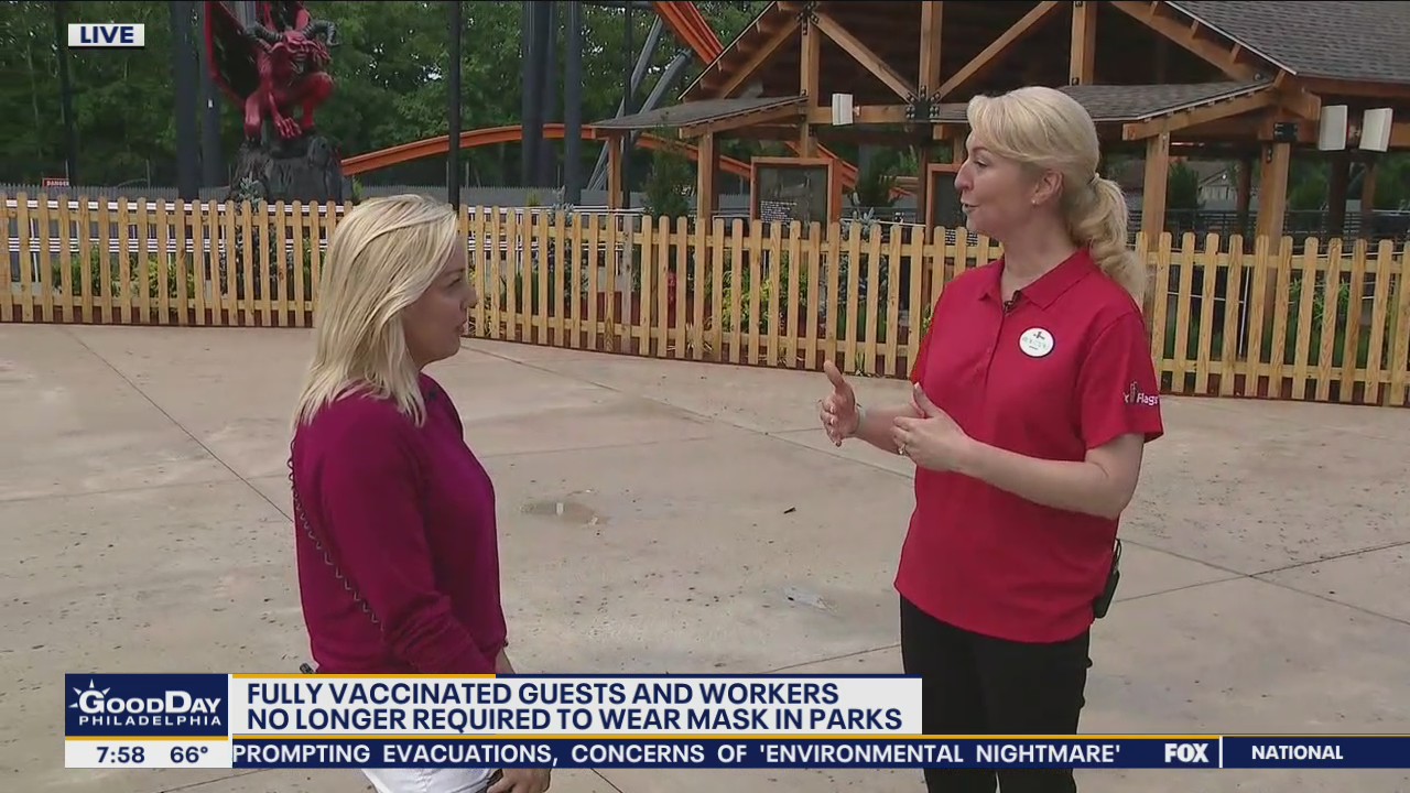 Masks recommended for unvaccinated guests at Six Flags Great Adventure