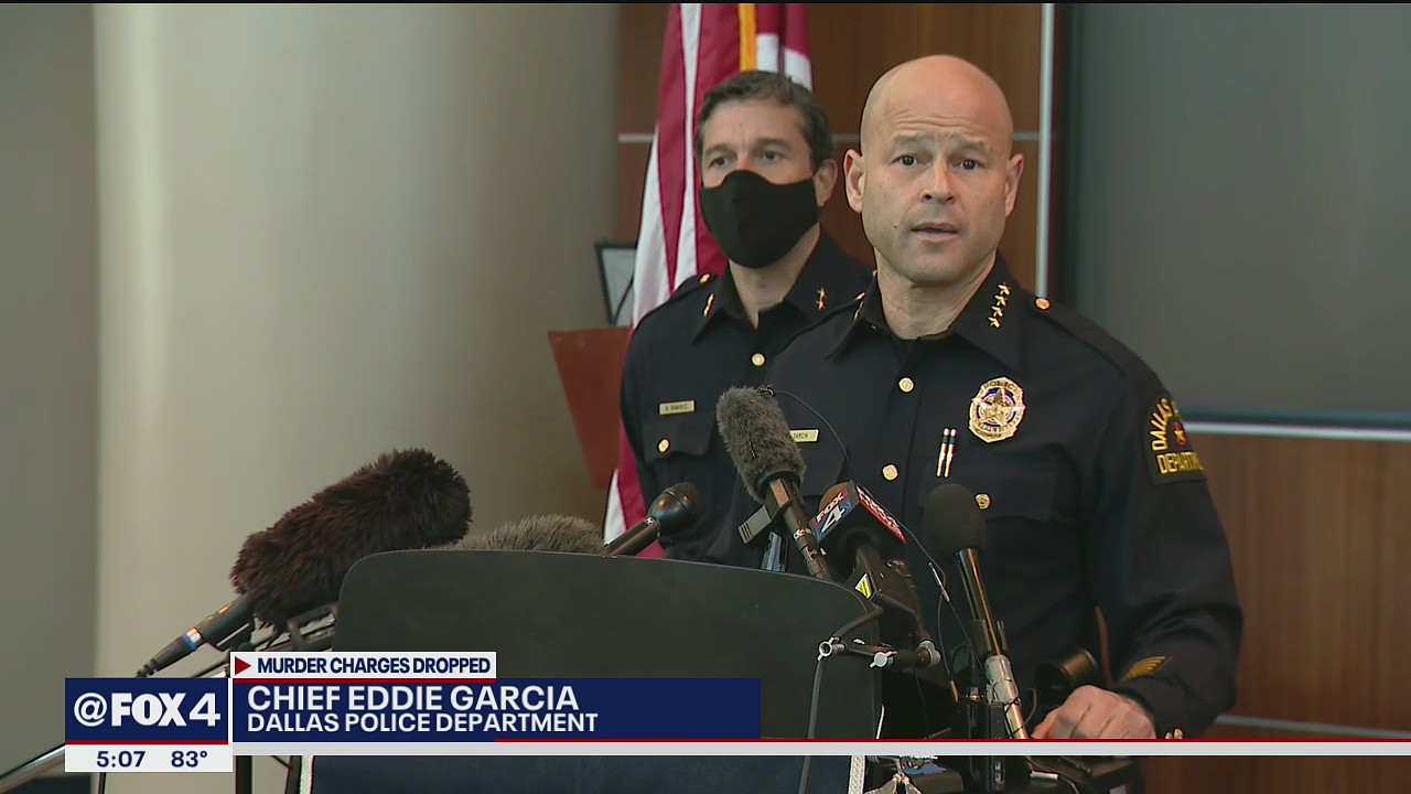 Dallas police chief defends decision to fire officer who had murder charges dropped