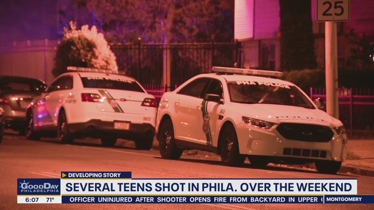 Several teens shot in Philadelphia over the weekend, 1 killed