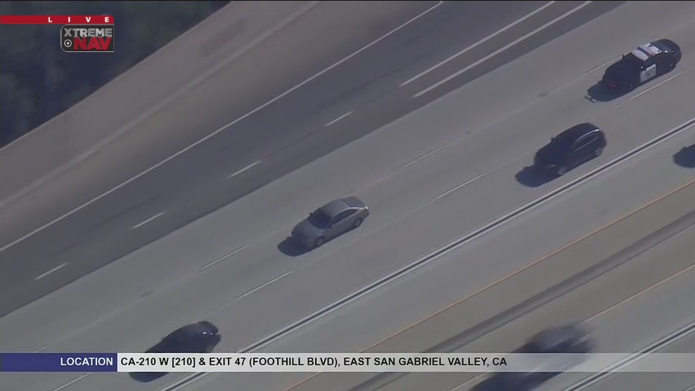 Driver in custody after leading CHP officers on pursuit on San Gabriel Valley freeways