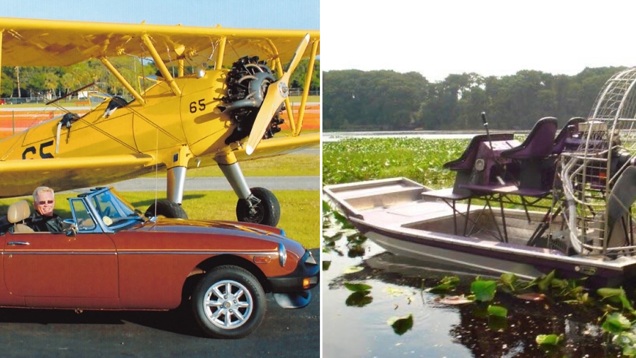 Great Rides: 1978 MGB Roadster and Eleanore the Airboat